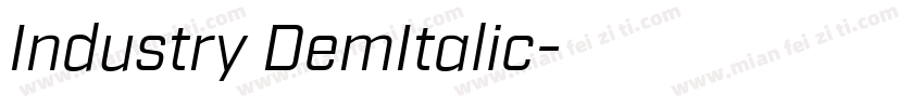 Industry DemItalic字体转换